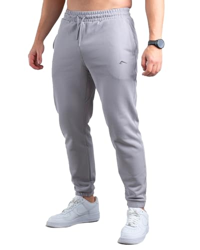 ATHLETIC AESTHETICS Essential Joggers (Stone) XL Jogginghose Herren – Sporthose Herren Lang, Freizeithose Trainingshose, Sport Hosen Männer, Sweatpants Jogger, Lässige Laufhose