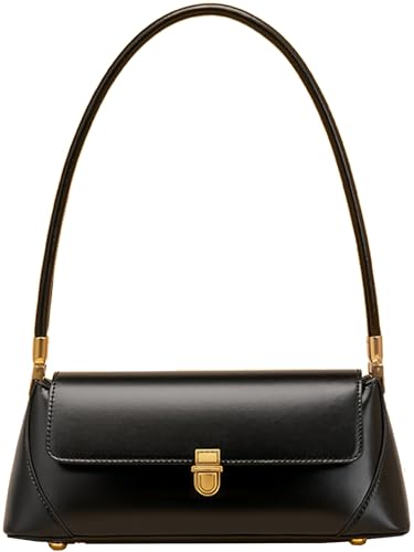 Farcauo Kleine Umhängetasche Für Damen Vintage Handtasche Taschen Schultertasche Damen Klein Pu Leder Clutch y2k Shoulder Bag Schwarz Mini Achsel Tasche