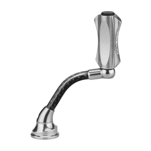 GOMEXUS Power Handle kompatibel mit Shimano Vanquish Stella Vanford Twin Power Daiwa Exist LT Celtate LT Luvias Spinnrollen, für Light Game Angeln und Forellenangeln (Schwarz Grau, 35 mm für Shimano)