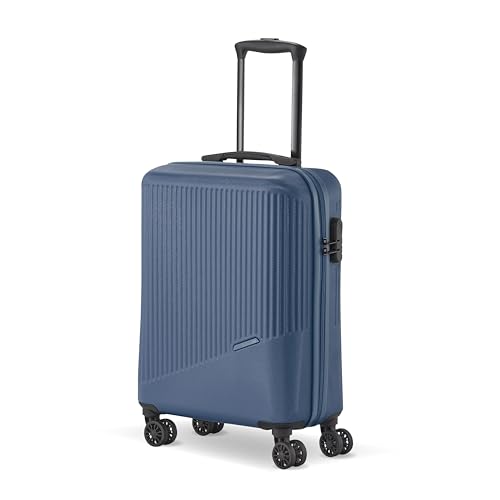 Travelite 4-Rad Handgepäck Koffer klein 34 Liter, Gepäck Serie Bali: ABS Hartschalen Trolley erfüllt IATA-Bordgepäckmaß, 55 cm