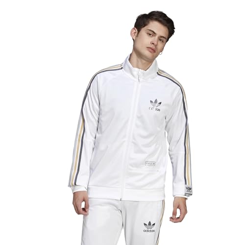adidas Originals Herren Chile 20 Sport Track Jacke, weiß, S