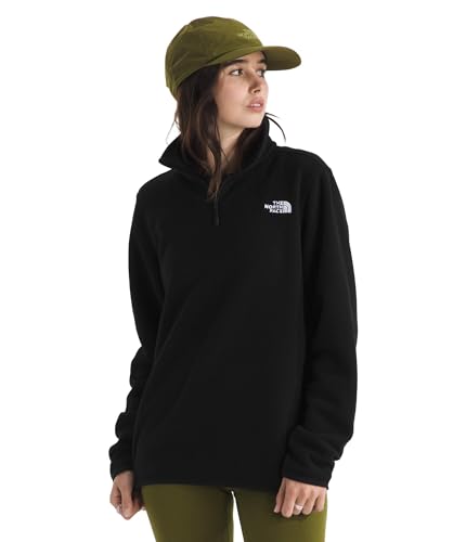 The North Face Damen Glacier Fleece 1/4 Zip Jacke, Tnf Black, S