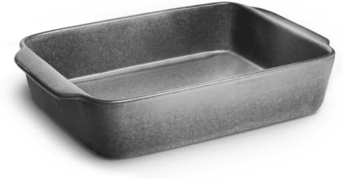 SPRINGLANE Keramik Auflaufform Misty Cliff 36 x 26 cm, Steingut Backform für Lasagne, Quiche oder Tiramisu
