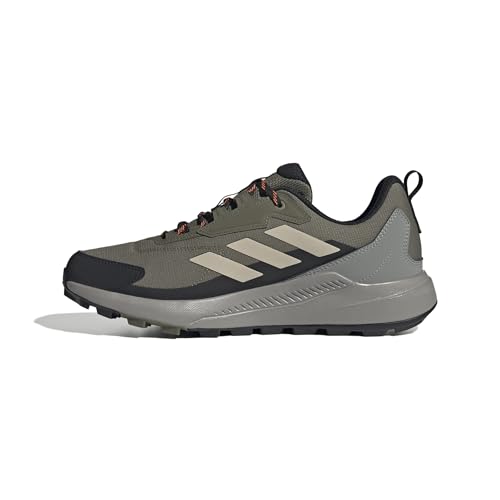adidas Herren Terrex Anylander RAIN.RDY Hiking Shoes Wanderschuhe, Olive strata/Wonder beige/core Black, 45 1/3 EU