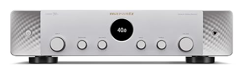 Marantz Stereo 70s Verstärker HiFi Stereo, 2.2-Kanal HiFi Verstärker, 75 W/Kanal, 6 HDMI Eingänge, 8K, HEOS, Bluetooth, WLAN, AirPlay 2, Dolby TrueHD, Alexa kompatibel, Silber