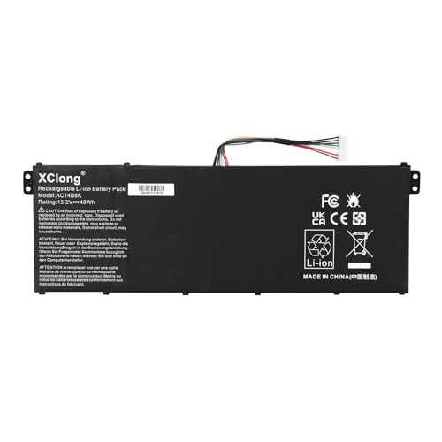 XClong AC14B3K AC14B8K Laptop Akku Ersatz für Acer Aspire ES1-512 ES1-711 E3-112 E5-721 E5-731 E5-771 E5-771G R3-131T R7-371T R7-372T R5-471T R5-571T A515-41G A515-52G Swift 3 SF314-51 SF314-52