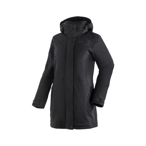 Maier Sports Lisa 2.1, Damen Outdoorjacke, Wasserdichter Outdoor-Mantel mit vielen Features, mTEX Wetterschutz und mTHERM für hohen Wärmerückhalt, PFC-frei, Schwarz, 40