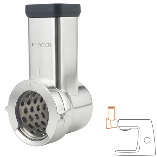 Kenwood Trommelraffel KAX643ME, Zubehör für Kenwood Küchenmaschinen, elektrischer Zerkleinerer zum Schneiden, Raspeln und Reiben von Gemüse, Käse, Nüsen, Schokolade und mehr
