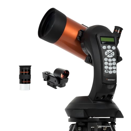 Celestron 11049 NexStar 4SE Computerised Maksutov-Cassegrain Telescope with Advanced GPS, Astroimaging and AutoAlign Features, Black/Orange