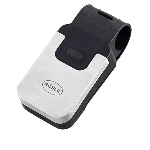 RÖSLE Universal BBQ LED-Griffleuchte, Hochwertige Grilllampe zur Beleuchtung von Kohle- und Gasgrills am Abend, zwei Helligkeitsstufen, einfache Befestigung, 100 Lumen