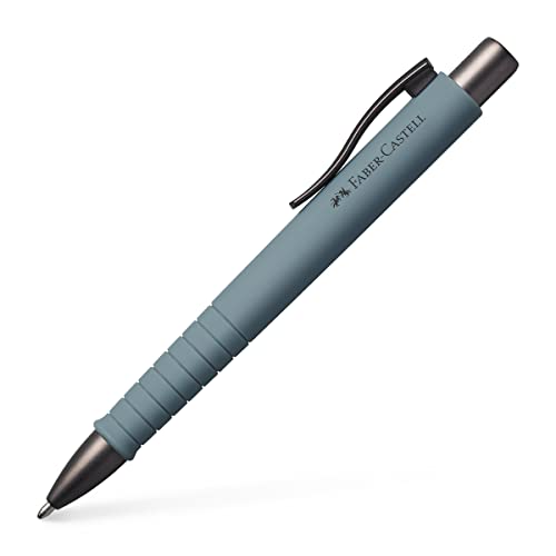 Faber-Castell 241188 - Kugelschreiber Poly Ball, urban stone grey, 1 Stück, mit auswechselbarer Mine, dokumentenecht