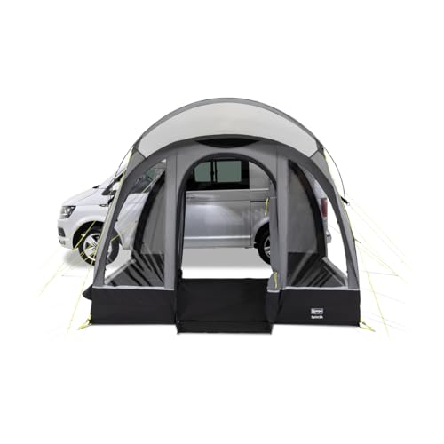 Kampa - Sprint AIR - Unabhängiges Campervan-Seitenvorzelt, mit Stangen, 68D-Canvas, UV50+, Wassersäule 600L/H/m², für 4 Personen, großes Vorzelt für Wohnmobile, Bulli, Van.