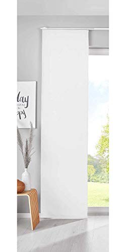 Gardinenbox Verdunkelung Schiebegardine »Newyork« HxB 225x60 cm Weiß Flächenvorhang Paneelwagen Blickdicht Thermo-Schiebevorhang, 202020680