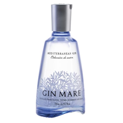 Gin Mare - Der mediterrane Gin - Premium Gin - Geschenkempfehlung- würzig-aromatisch inspiriert von der einzigartigen Geschmackswelt der Mittelmeerregion - 0.7L, 42.7% Vol