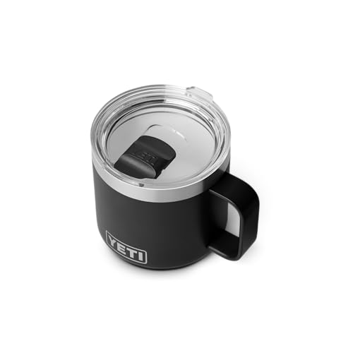 YETI Rambler Stapelbares Tasse Mit DuraSip Keramikbeschichtung, Black, 14 oz (414 ml)