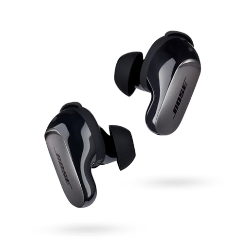 Bose QuietComfort Ultra kabellose Noise-Cancelling Earbuds, Bluetooth-Earbuds für Spatial-Audio, erstklassiges Noise-Cancelling, Bluetooth-Earbuds für Sport, Audiophile Earbuds, Schwarz