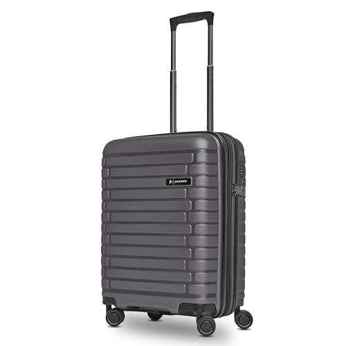Pactastic Hartschalen Kabinen-Koffer | Kleiner Cabin-Trolley 40 x 20 x 55 cm von 40 auf 48 Liter erweiterbar | aus hochwertigem Polypropylen | 4 Doppelrollen & TSA-Schloss (Collection 04)