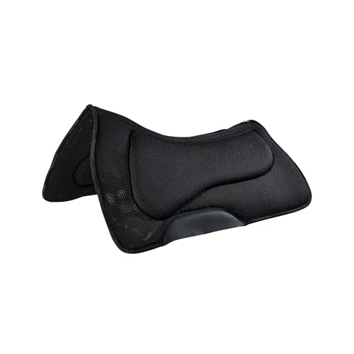 Acavallo Western Pad 3D Spacer+Memory Sattelpad, Größe:OneSize, Farbe:schwarz