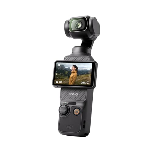 DJI Osmo Pocket 3, Vlogging-Kamera mit 1-Zoll-CMOS und 4K/120 fps Video, 3-Achsen-Stabilisierung, schnelles Scharfstellen, Gesichts/Objektverfolgung, kleine Videokamera für Fotografie