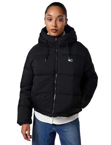 Tommy Jeans Damen Tjw Hooded Jacket Dw0dw21625 Pufferjacke, Black (Black), S EU