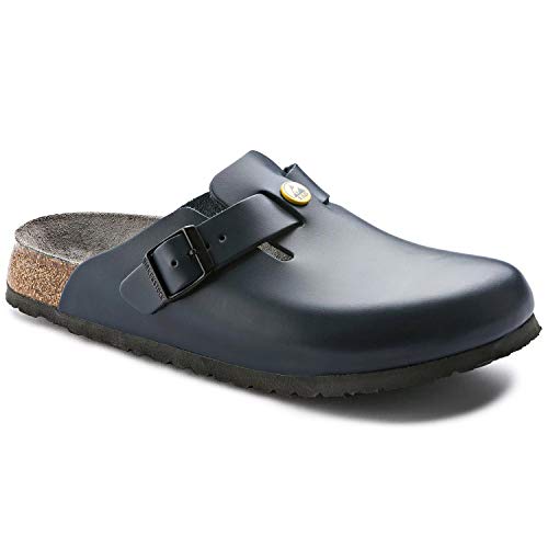 Birkenstock Herren Clogs Boston ESD Blau normales Fußbett43