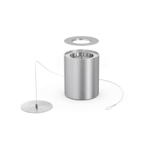 höfats - Bio-Burner Spin 900 inklusive Eco-Ring - ersetzt Gelbrennstoffdose von Spin 90 - ermöglicht Gebrauch von höfats flüssig Bioethanol - längere Brenndauer und hellere Flamme