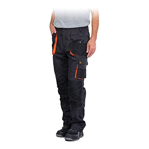 REIS Herren foreco-t_sbp Work Utility Pants, Stahl Blau-schwarz-orange, 54 EU