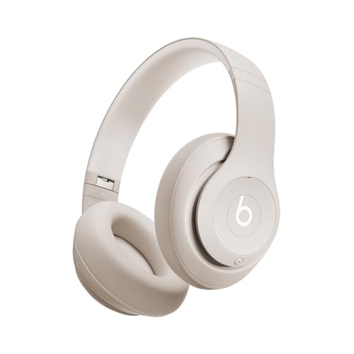Beats Studio Pro – Kabellose Bluetooth Noise Cancelling Kopfhörer – Personalisiertes 3D Audio, USB-C verlustfreies Audio, Apple & Android Kompatibilität, Bis zu 40 Stunden Wiedergabezeit - Sandstein