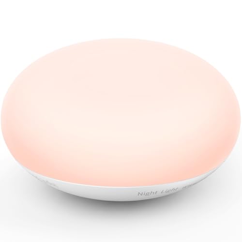 Cotabaty Baby Nachtlicht, Stilllicht für Babypflege im Kinderzimmer, Weiches BPA-freies Silikon-Touch-Control-Nachtlampe, für Stillen & Wickeln, Augenschonend, Umkehrdesign, Stufenlose Dimmfunktion