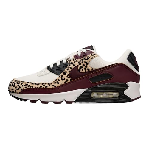 NIKE Damen Air Max 90 Sneaker, Sail Burgundy Crush Black, 40.5 EU