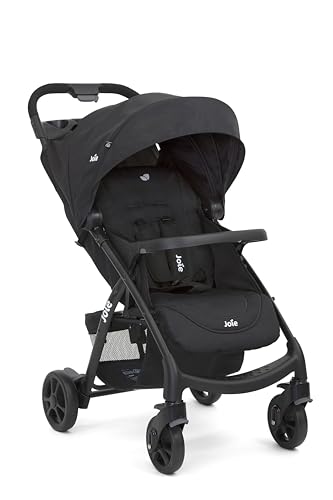 Joie Muze™ LX Buggy, Liegeposition, kompakt faltbar, 5-Punkt-Gurt, kompatibel mit Reisesystemen – Geburt bis 3 Jahre (0–15 kg), Farbe Coal