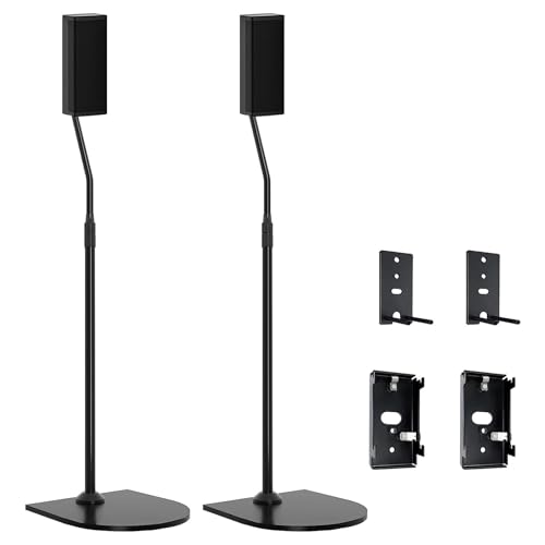 Höhenverstellbarer Ständer für Bose-Lautsprecherständer mit Slideconnect Halterung, für Bose Surround Lautsprecher, Surround 700, CineMate GS Serie II, OmniJewel Lifestyle 650, für Bose OmniJewel