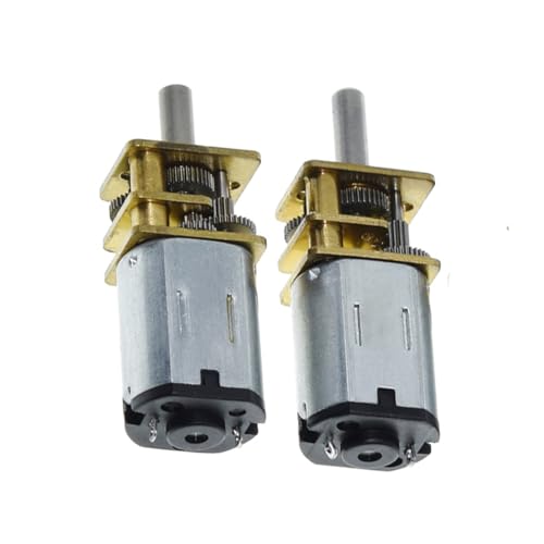 Hailege 2pcs N20 (6V 100RPM) Getriebemotor GA12-N20 DC 3V / 6V12V N20 Untersetzungsmotor Mini-Verzögerung Getriebemotor Mikromotor für Robort Smart Car mit mehreren Drehzahlen optional