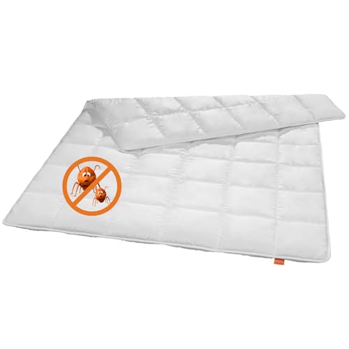 sleepling Anti Milben Bettdecke 135x200 cm, antibakterielle Ganzjahresdecke, Decke für Allergiker, Steppdecke 135 x 200, Made in EU, Oeko-Tex 100, Waschbar 60 Grad