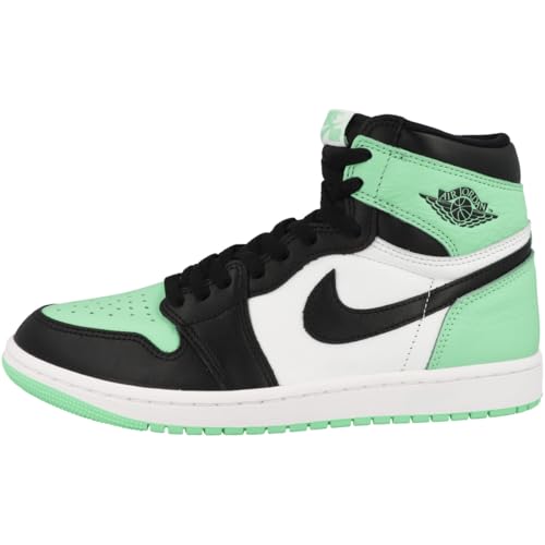 Nike Air Jordan 1 Retro High OG Herren Basketball Trainers DZ5485 Sneakers Schuhe (UK 9.5 US 10.5 EU 44.5, White Black Green Glow 130)