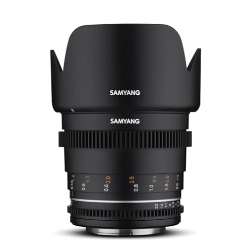 Samyang MF 50mm T1,5 VDSLR MK2 Canon RF – lichtstarkes T1,5 Normal Cine- und Video Objektiv für Canon RF Mount, 50 mm Festbrennweite, Follow Focus Zahnkränze Vollformat und APS-C, 8K Auflösung
