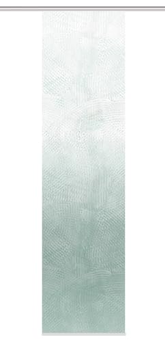 HOME WOHNIDEEN Schiebegardine SIRALIA, Seidenoptik Digitaldruck, 245x60 cm, + Zubehör, Farbe:Salbei, Größe:245 x 60 cm, Anzahl:1x