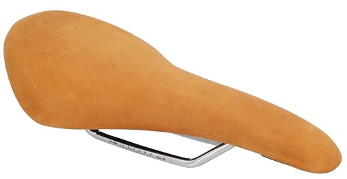 Gusti Echtes Leder - Anton P. Leder Fahrradsattel Ledersattel Sportweich Sattel Fahrrad Rennrad Braun