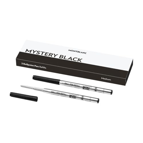 Montblanc 128211 Refill BP M 2 x 1, Schwarz (Mystery Black); PF