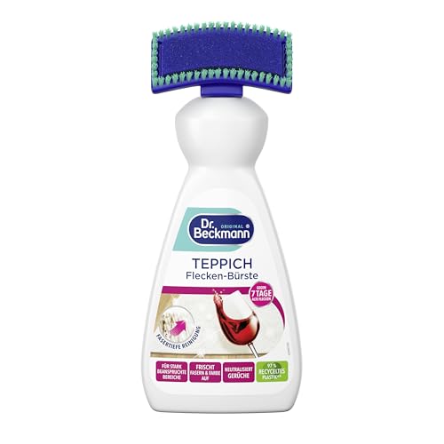 Dr. Beckmann Teppich Flecken-Bürste | Teppichreiniger zur Entfernung selbst hartnäckiger Flecken und Gerüche | inkl. Bürstenapplikator | 650 ml