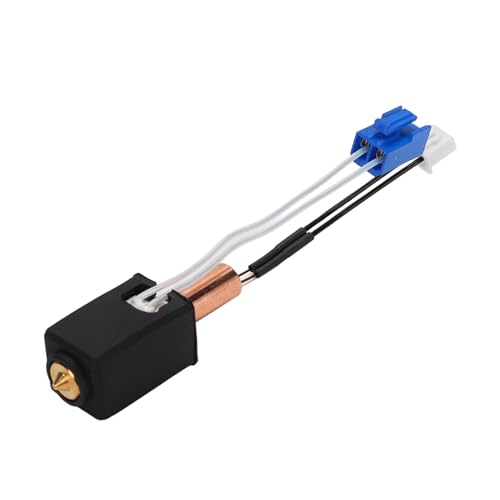 Cosiki Komplettes Heizblock-Hotend-Kit mit 24 V 60 W, Messingdüse, 3D-Druckerzubehör für Artillery Sidewinder X1 X2, 3D-Drucker-Silikonabdeckung, Ersatzteile für die Kehle aus