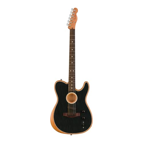 Fender Acoustasonic Player Brushed Black - Westerngitarre