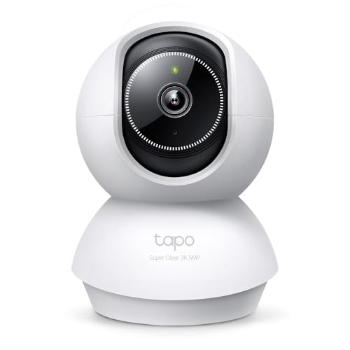 Tapo C230 3K 5MP Überwachungskamera innen 360°, WLAN 2,4GHz, KI-Erkennung, Nachtsicht, Bewegungserkennung, Zwei-Wege-Audio, Kompatibel mit Alexa und Google Assistant, microSD bis 512 GB