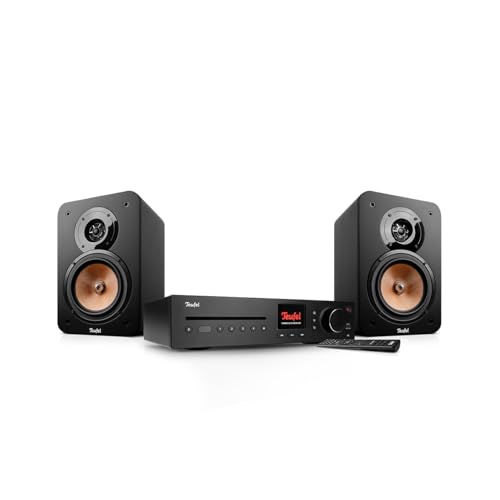 Teufel Ultima 20 KOMBO 3 SE - HiFi Stereo System mit Bluetooth und CD, Kraftvoll, LAN, WLAN, DAB+ Digitalradio, USB, 3-Wege-System, Musik, Film, Games (Schwarz)