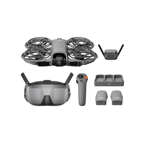 DJI Neo 2 Motion Fly More Combo mit RC Motion 3 und Goggles N3, Stabile Übertragung mit Digitalem Sendeempfänger, 4K-Drohne für Einsteiger, FPV-Flug, 3 Akkus