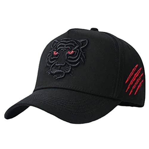 JTLB Baseballkappe Männer Frauen, Tier Tiger bestickter Baseball Sun Hut Coole Hip Hop Baseball Tennis Männer Frauen Sportfan