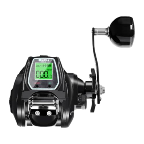Sharplace Elektrische Angelrolle, Baitcastingrolle, Glatte Angelausrüstung, 16 kg max, USB-Aufladung, 7 + 1 BB, Salzwasser-Angelrolle, Castingrolle, Rechte Hand