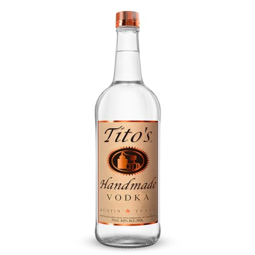 Tito's Handmade Handmade Vodka 40% vol., 6-fach destilierter Wodka aus 100% Mais, Vodkamarke Nr. 1 in den USA (1 x 0.7 l)