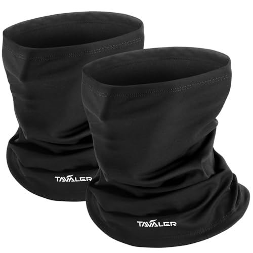 Tavaler Schlauchschal Herren/Damen Winter 2 Stück, Multifunktionstuch Winddicht Halswärmer, Elastisch und Atmungsaktiv Halstuch Herren, Loop Schal für Fahrrad, Motorrad, Skifahren