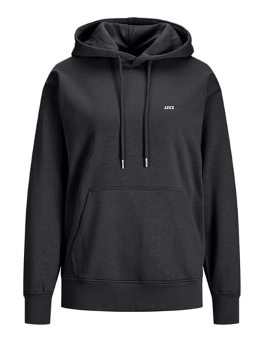 JJXX Jack & Jones Damen Jxabbie RLX Ls Every Hood SWT Noos Kapuzenpullover, Black/Print:White Logo, M